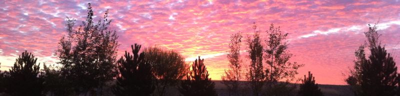 Pillow sunset
